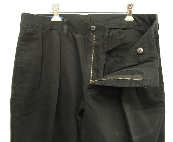 画像: 90'S RALPH LAUREN "ETAHN PANT" ツープリーツ チノパンツ W35L30 ブラック (VINTAGE)