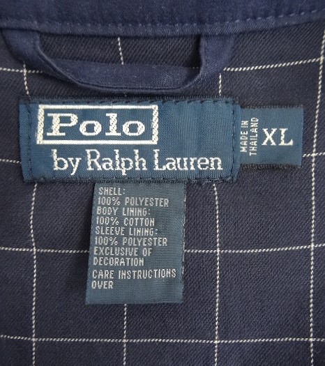 画像2: 90'S RALPH LAUREN チンスト付き ドリズラージャケット ネイビー (VINTAGE)