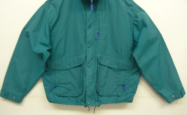 画像: 80'S LL Bean ナイロン バギーズジャケット グリーン/ブルー USA製 (VINTAGE)