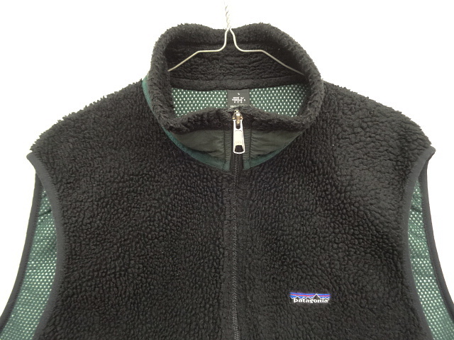 画像: 90'S PATAGONIA "初期型" 裏地P.E.F レトロX ベスト ブラック USA製 (VINTAGE)