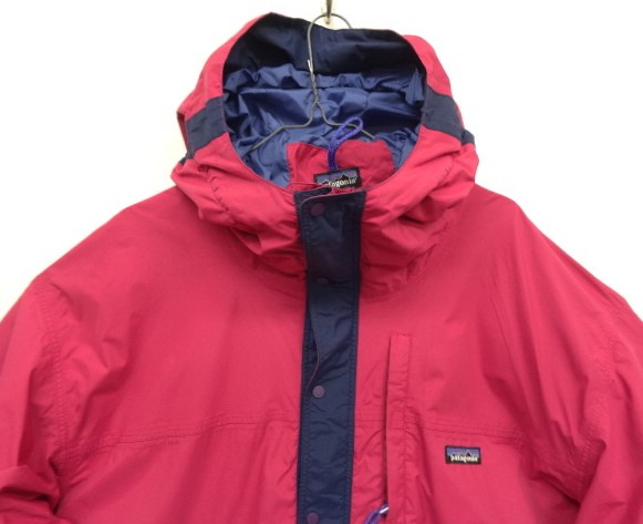 画像: 90'S PATAGONIA "BACK BOWL ANORAK" ナイロン アノラック マゼンタ/ネイビー (VINTAGE)