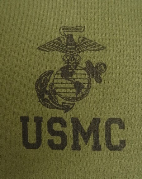 画像2: アメリカ軍 USMC クルーネック スウェットシャツ オリーブ (VINTAGE)