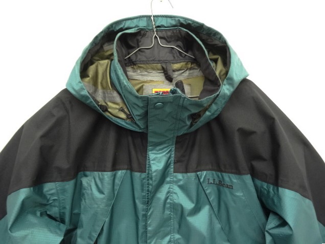 画像: 90'S LL Bean "GORE-TEX" マウンテンガイドジャケット ダークグリーン/ブラック (VINTAGE)