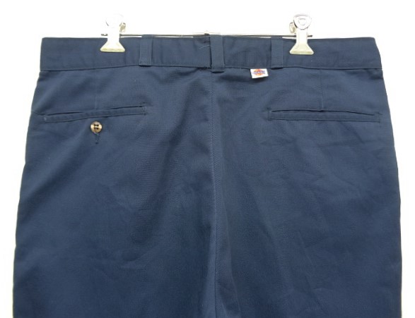 画像: 80'S DICKIES チビタグ ツープリーツ ワークパンツ ネイビー W36L32 USA製 (VINTAGE)