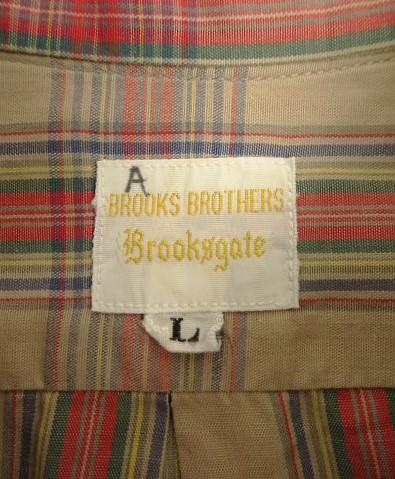 画像2: 80'S BROOKS BROTHERS "BROOKSGATE" ポプリン BDシャツ チェック柄 USA製 (VINTAGE)