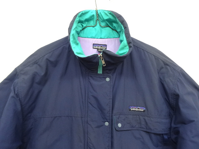 画像: 90'S PATAGONIA 旧タグ 中綿入り ハーフコート ネイビー (VINTAGE)