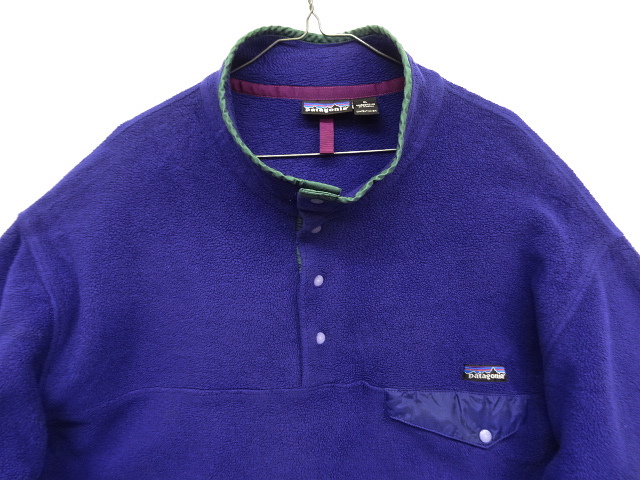 画像: 90'S PATAGONIA ”SYNCHILLA SNAP-T" シンチラ スナップT ブルー/グリーン ジャマイカ製 (VINTAGE)