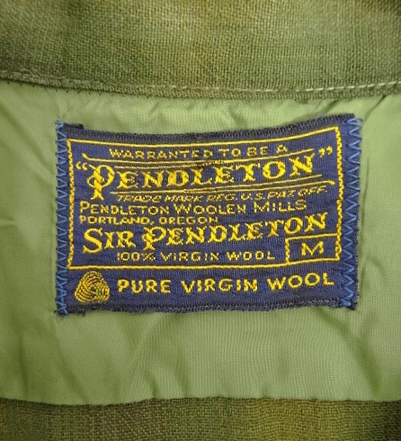 画像2: 60'S PENDLETON "SIR PENDLETON" ウール 長袖 オープンカラーシャツ オンブレチェック USA製 (VINTAGE)