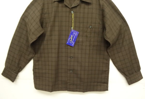 画像: 60'S PENDLETON "SIR PENDLETON" ウール 長袖 オープンカラーシャツ チェック柄 USA製 (DEADSTOCK)