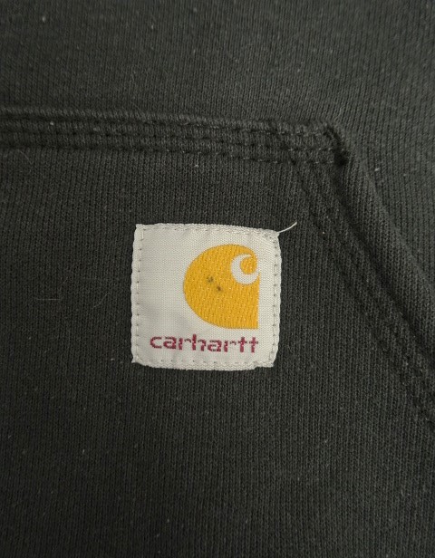 画像4: CARHARTT 袖プリント入り プルオーバー スウェットパーカー フェードブラック (VINTAGE)