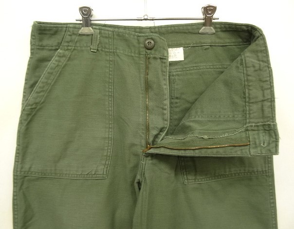 画像: 60'S アメリカ軍 US ARMY "OG107" コットンサテン WALDESジップ ベイカーパンツ (VINTAGE)