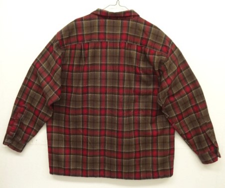 画像3: 90'S PENDLETON "BOARD SHIRT" ウール オープンカラーシャツ チェック柄 メキシコ製 (VINTAGE)