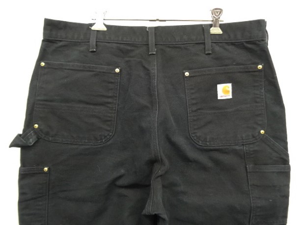 画像: CARHARTT ダブルニー ダック ペインターパンツ ブラック W38L32 USA製 (VINTAGE)