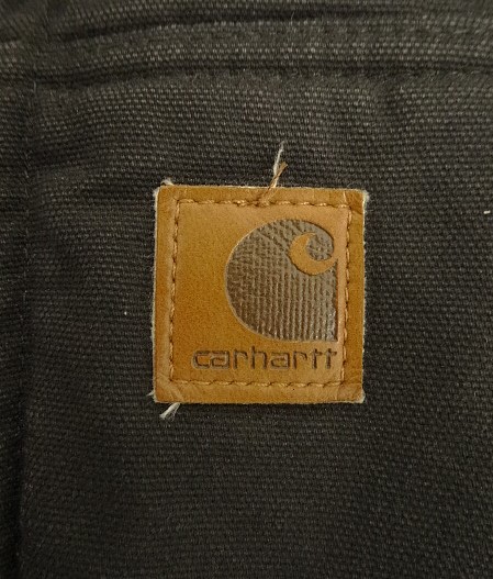 画像: CARHARTT 裏地ボア ダックベスト ブラック メキシコ製 (VINTAGE)