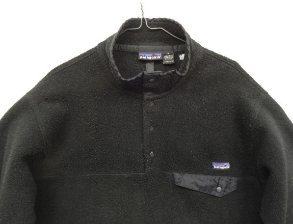 画像: 90'S PATAGONIA ”SNAP-T" 雪無しタグ スナップT ブラック ジャマイカ製 (VINTAGE)