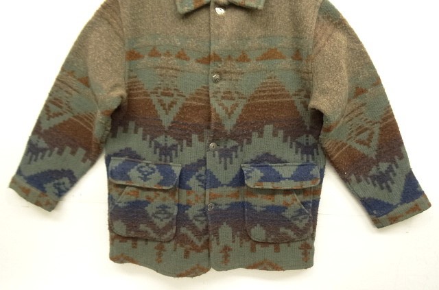 画像: 90'S WOOLRICH コンチョボタン ウールジャケット ネイティブ柄 USA製 (VINTAGE)