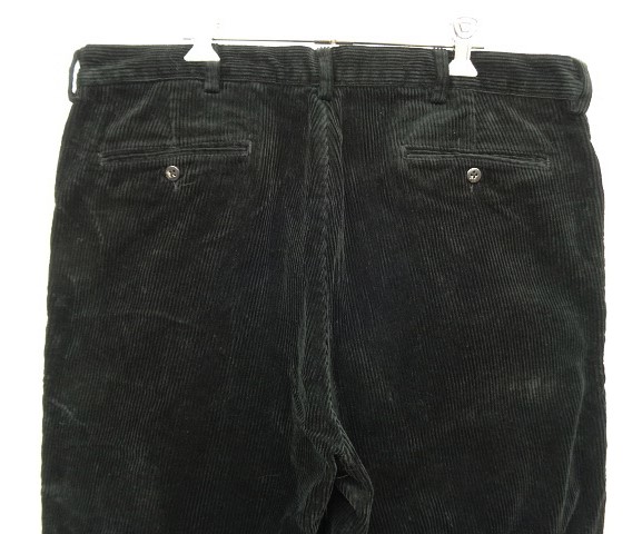 画像: 90'S RALPH LAUREN "ANDREW PANT" ツープリーツ 太畝 コーデュロイパンツ ブラック W38L30 (VINTAGE)