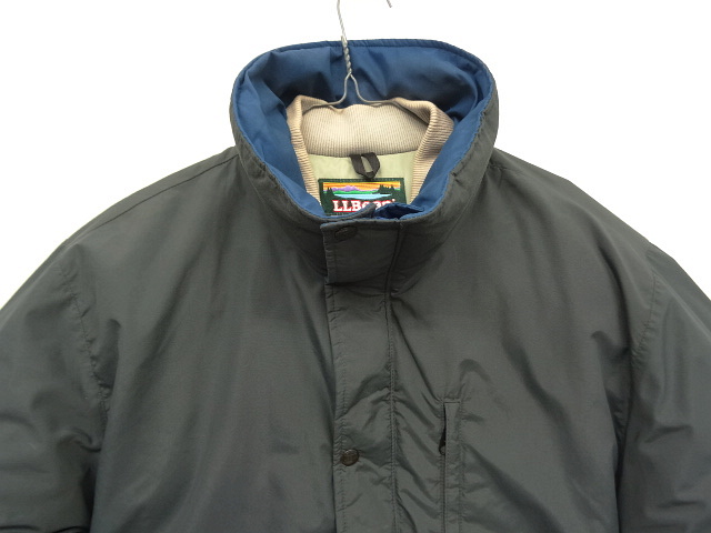 画像: 80'S LL Bean "PENOBSCOT PARKA" ダウン入り ナイロンパーカー チャコール USA製 (VINTAGE)