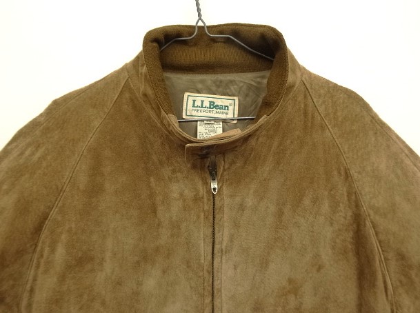 画像: 80'S LL Bean "THINSULATE入り" 裏地付き レザー ドリズラージャケット ブラウン TALONジップ USA製 (VINTAGE)