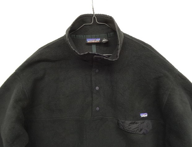 画像: 90'S PATAGONIA ”SYNCHILLA SNAP-T" シンチラ スナップT オールブラック USA製 (VINTAGE)