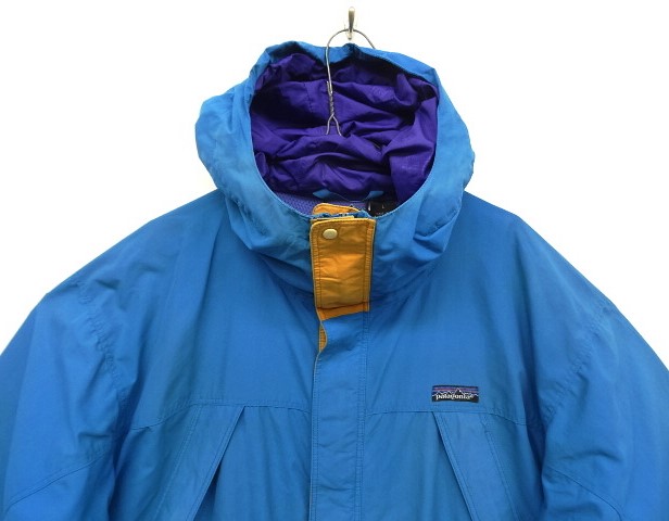 画像: 90'S PATAGONIA "GUIDE SHELL JACKET" 旧タグ ナイロン シェルジャケット ブルー/マンゴー/パープル (VINTAGE)