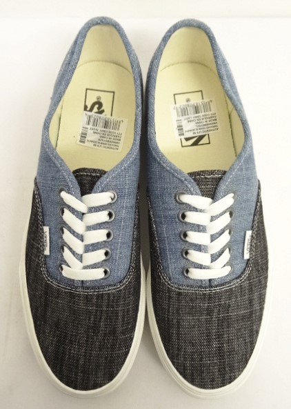 画像: VANS "SALES SAMPLE" AUTHENTIC デニム スニーカー インディゴ/ライトインディゴ (一点物/NEW)