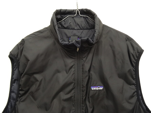 画像: 02'S PATAGONIA "MIC COMMUNICATIONS" 中綿入り パフボールベスト ブラック (VINTAGE)