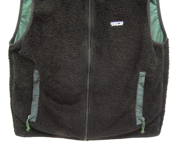 画像: 90'S PATAGONIA "初期型" 裏地P.E.F レトロX ベスト ブラック USA製 (VINTAGE)