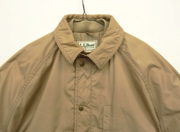 画像: 80'S LL Bean "STORM COAT" 裏地ウール ストームコート ベージュ USA製 (VINTAGE)