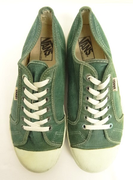 画像: 90'S VANS コーデュロイスニーカー グリーン USA製 (VINTAGE)