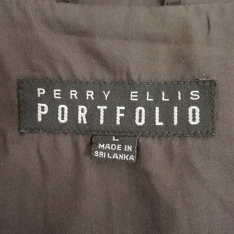 画像2: 90'S PERRY ELLIS PORTFOLIO 裏地付き ドリズラージャケット フェードブラック (VINTAGE)