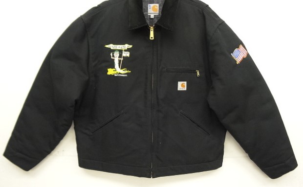 画像: CARHARTT "DETROIT JACKET" 裏地ブランケット ダックジャケット ブラック USA製 (DEADSTOCK)