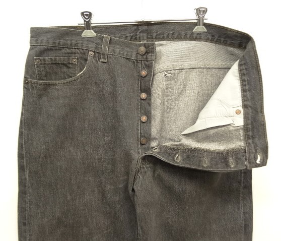 画像: 90'S LEVIS 501 デニム 先染めブラック W38L32 USA製 (VINTAGE)