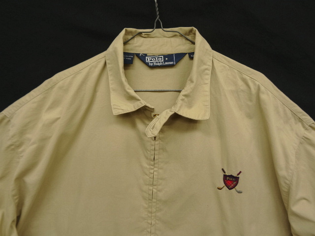 画像: 90'S RALPH LAUREN チンスト付き ポプリン ドリズラージャケット ベージュ (VINTAGE)