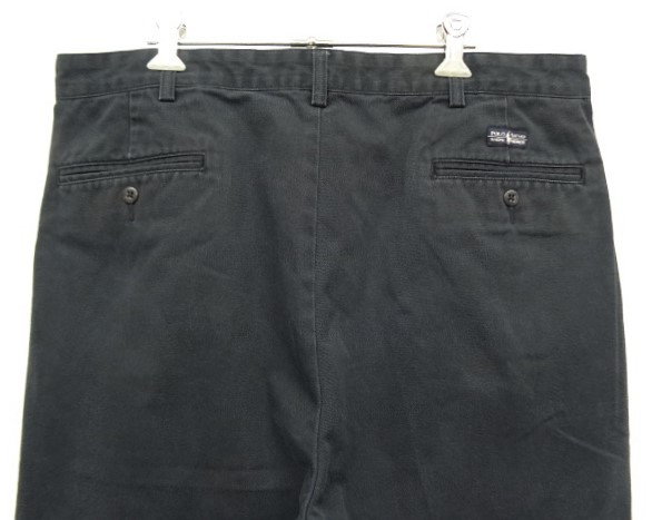 画像: 90'S RALPH LAUREN "ANDREW PANT" ツープリーツ チノパンツ ブラック (VINTAGE)