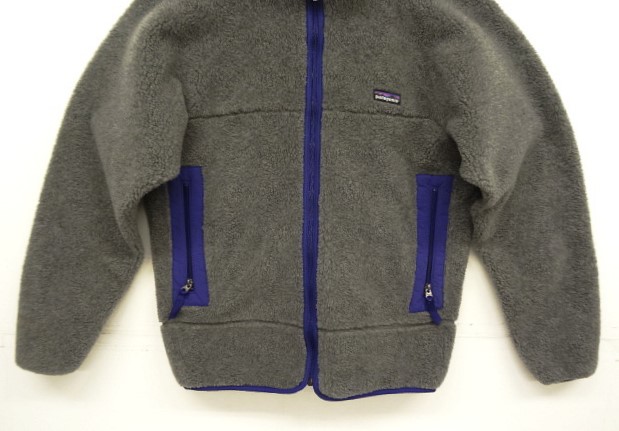 画像: 90'S PATAGONIA ”雪無しタグ" 初期レトロX 裏地P.E.F フリースジャケット グレー/ブルー USA製 (MINT CONDITION)