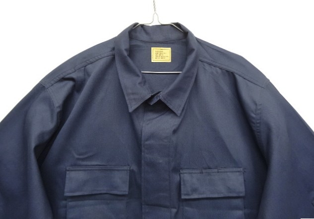 画像: アメリカ軍 PX品 "VITIN GARMENT MFG CORP製" BDUジャケット ネイビー USA製 (DEADSTOCK)