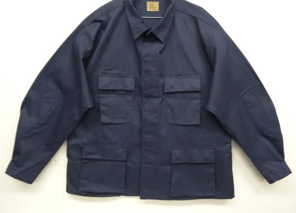 画像: アメリカ軍 PX品 "VITIN GARMENT MFG CORP製" BDUジャケット ネイビー USA製 (DEADSTOCK)