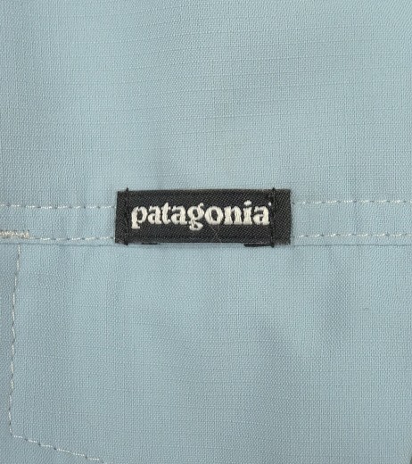 画像3: PATAGONIA ナイロン 2WAY フィッシングシャツ サックスブルー (USED)