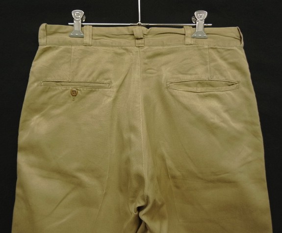 画像: 60'S アメリカ軍 US ARMY コットン100% チノパンツ SERVAL製ブラスジップ (VINTAGE)